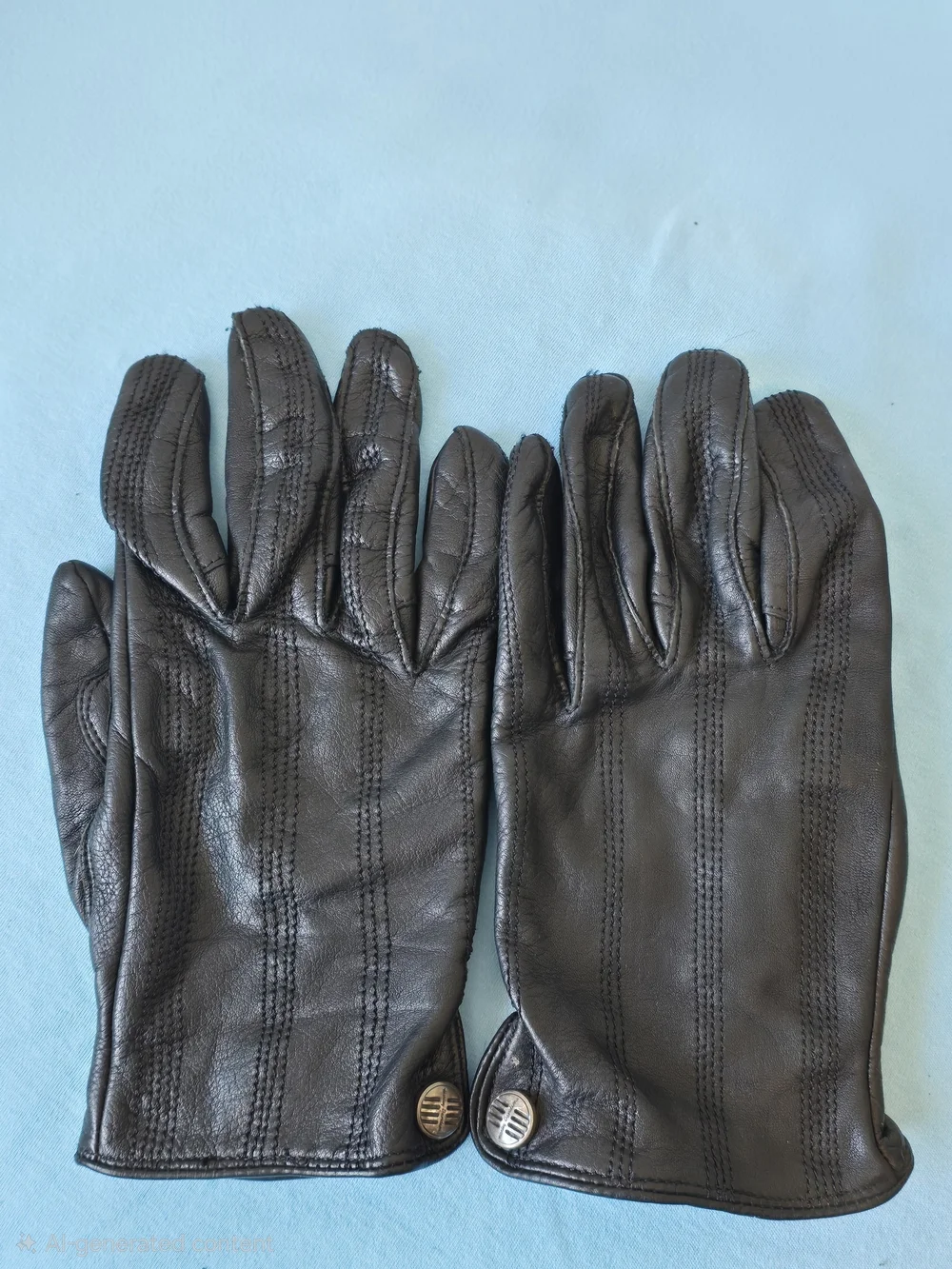 Harley-Davidson Ladies Black Leather Motorcycle Gloves - 3 Pack